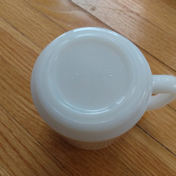 Vintage Milkglass Mug "Pete's Auto Centre" Retro Car Mechanic #2 - Picture 10 of 11